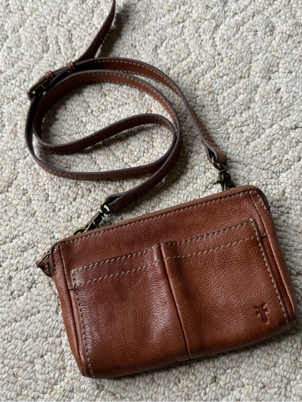 Frye Brown Leather Crossbody